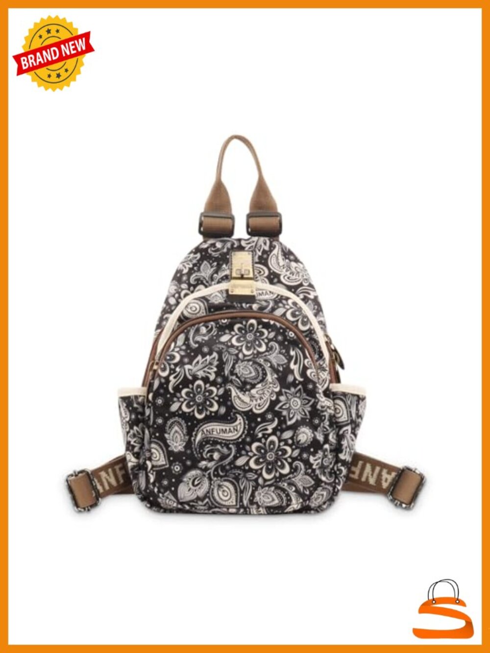 Mini Waterproof Colorful Print Leisure Travel Backpack